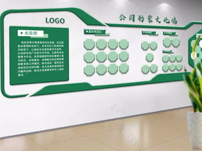 綠色環?？萍计髽I文化墻公司形象墻效果圖設計圖片 高清下載 效果圖1.08mb 形象墻大全